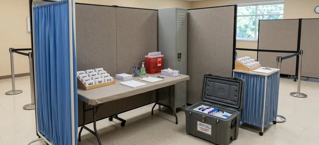Image showing screening setup